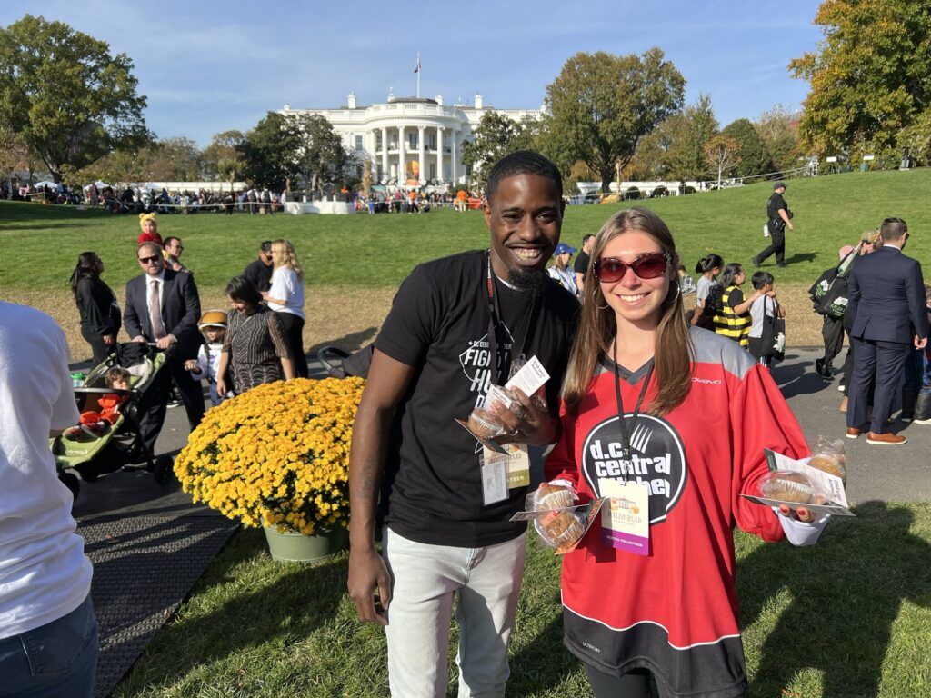 DC Central Kitchen staff on The White House lawn