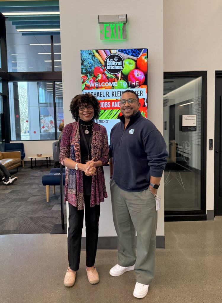DC Central Kitchen Chief Knowledge Officer Beverley Wheeler and Michael K. Woods