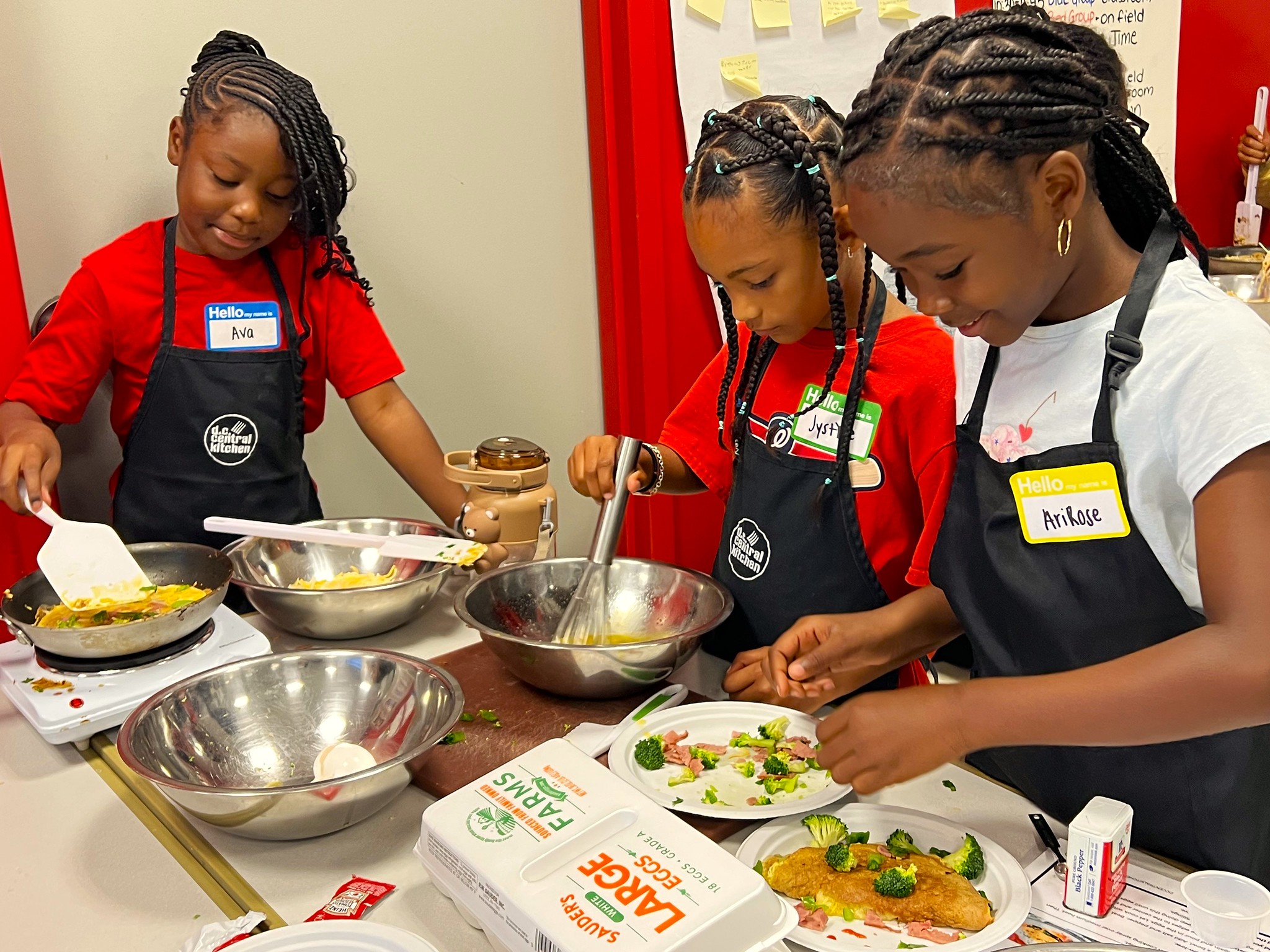 Nationals Youth Baseball Academy campers participating in their Summer 2025 Cookoff